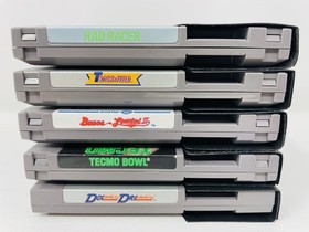 Double Dribble, Tecmo Bowl, Bases Loaded 2, Track & Field, Rad Racer NES Games