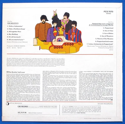 The Beatles * YELLOW SUBMARINE * 1970 UK LP PCS 7070 2nd Pressing 'LOVELY' - Image 1 of 4