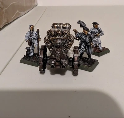 Warhammer Fantasy Battle Empire Hellblaster Volley Gun Metal Set Games Workshop - Image 1 of 3