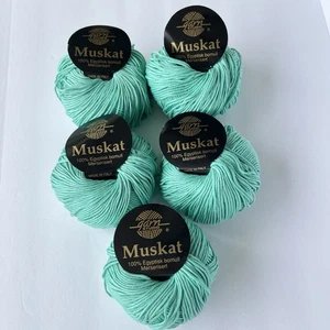 Garn Studio Muskat 100% Algodón Egipcio 110 yardas 50g Color 3 Como Nuevo Lote de 5 Nuevo - Imagen 1 de 5