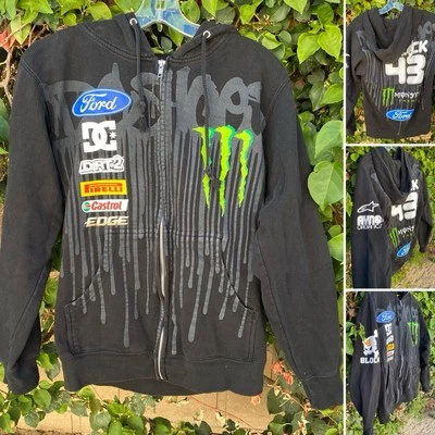 Monster Energy Ken Block 43 Ford Racing Tema Sudadera con Capucha Cremallera Talla S - Imagen 1 de 4