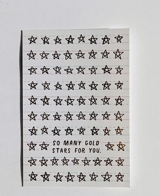 Congratulation Greeting Card,  So Many Gold Stars For You, Stars, Hallmark - Image 1 of 2