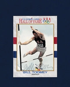 Tarjeta coleccionable Impel 1991 del Salón de la Fama Olímpica de Estados Unidos firmada por Bill Toomey - Imagen 1 de 1