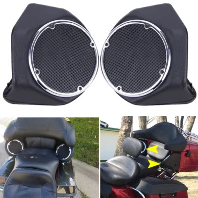 Cápsulas de altavoz King para maletero trasero de 6,5" para Harley Tour Pak Road Street Electra Glide Foto 1 de 4