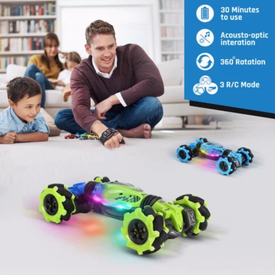 RC Stunt Car 2.4G Twisting Vehicle Radio Remote Control Cars Gesture Sensor toy - Image 1 of 4