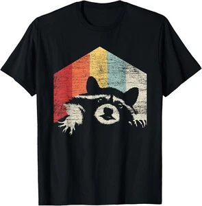 Vintage Racoon Gift Tee Unisex T-Shirt - Picture 1 of 4