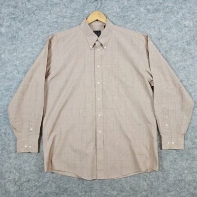 Camisa de vestir Jos A Bank para hombre color tostado ventana talla L colección de viajero algodón Foto 1 de 4