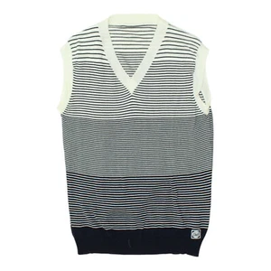 Chaleco tipo jersey Dolce & Gabbana | Suéter tejido cuello en V de diseñador vintage para mujer - Imagen 1 de 4