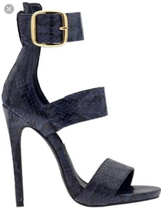 Steve Madden Women's Mysterii Shoes Blue Snake Size 8 - Picture 1 of 3