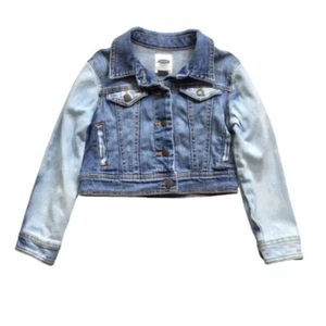 Old Navy Jean Jacket Upcycled Hand Bleached Dyed size Girls XS - Picture 1 of 9