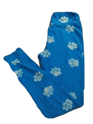 Estampado de pata azul crema LulaRoe OS estampado de perro/gato raro Foto 1 de 4