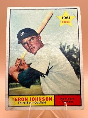 1961 Topps Deron Johnson #68 AI Grade: VG New York Yankees - Image 1 of 2