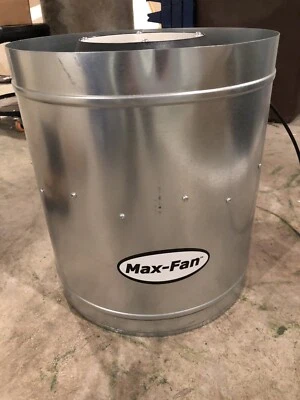 Can Fan Max Fan 14" 1700 CFM -inline exhaust blower ventilation hydro scrubber - Image 1 of 4