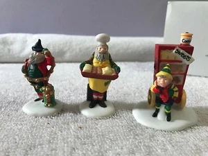 Department 56 Baker Elves conjunto de 3 Heritage Village Coll. CH3304 - Imagen 1 de 7