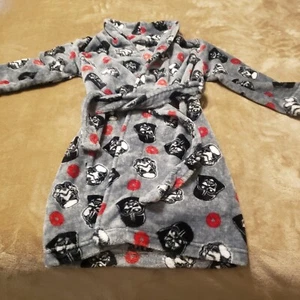 Star Wars Bathrobe Childs Size XS Very Soft With Belt Darth Vader Storm Trooper - Picture 1 of 10