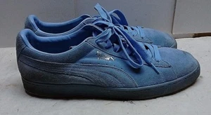 Puma Classic Suede Blue Fashion Sneakers Low Tops Lace Up Casual Men's Shoes 12M - Picture 1 of 5