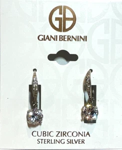 Orecchini pendenti goccia GIANI BERNINI zirconi argento sterling - Foto 1 di 1