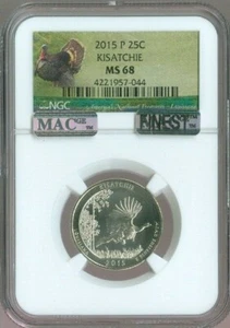 2015-P Kisatchie Quarter NGC MS68 MAC FINEST Quality - Picture 1 of 2
