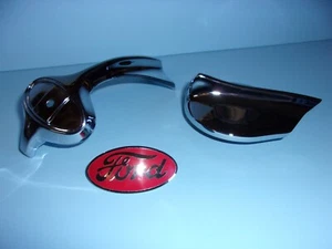 1934 1935 Ford truck grille ornament red script emblem, radiator cap , Drake - Picture 1 of 2