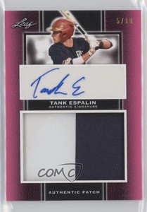 2019 Leaf Perfect Game National Showcase Pink /10 Tank Espalin Patch Auto