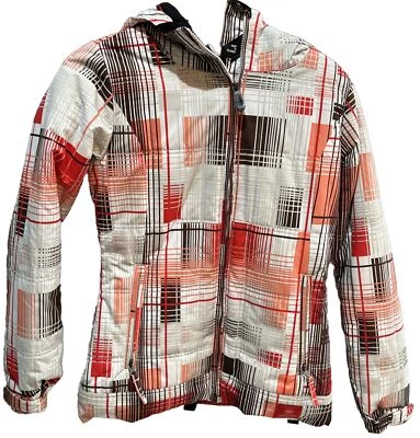 686  XS Mannual Echo Insulated Snowboard/Ski Jacket In Orange & Brown - Image 1 of 4