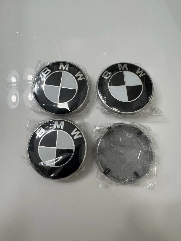4PCS BMW 68mm/2.68IN Wheel Center Hub Caps Logo Badge Emblem Rim Hubcaps Emblem - Изображение 1 из 4
