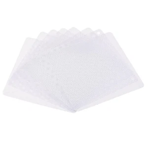 8pcs 140mm Computer Fan Filter Grills PVC Mesh Dustproof Case Cover White - Photo 1/5