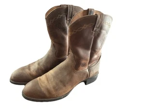 Ariat WorkHog Botas Occidentales Impermeables Pull-On Marrón Distress 10002284 Hombre’s 15D - Imagen 1 de 15