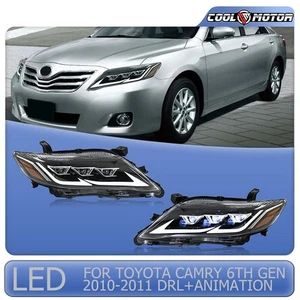 1 Pair LED Headlights For 2010-2011 6th Gen Toyota Camry DRL+Animation Assembly - Imagen 1 de 17