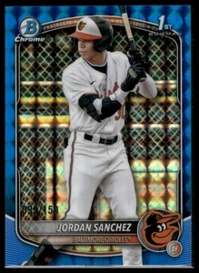 2025 Bowman Chrome Prospect Blue Geometric #/150 - BCP-208 Jordan Sanchez (1st) - Picture 1 of 2