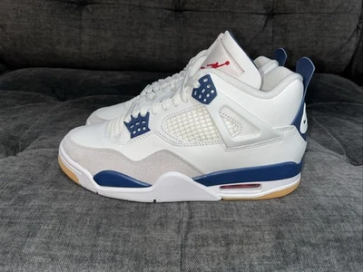 Nike SB x Air Jordan 4 Retro SP Azul Marino Para Hombre Talla 7.5 DR5415-100 **GRADO B** Foto 1 de 4