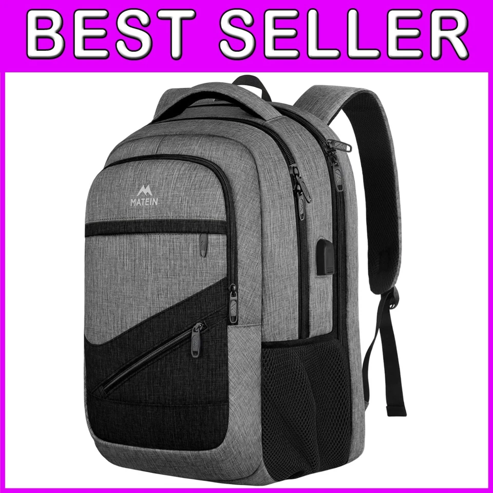 Mochila para laptop resistente à água 17" com manga de carrinho - Imagem 1 de 4