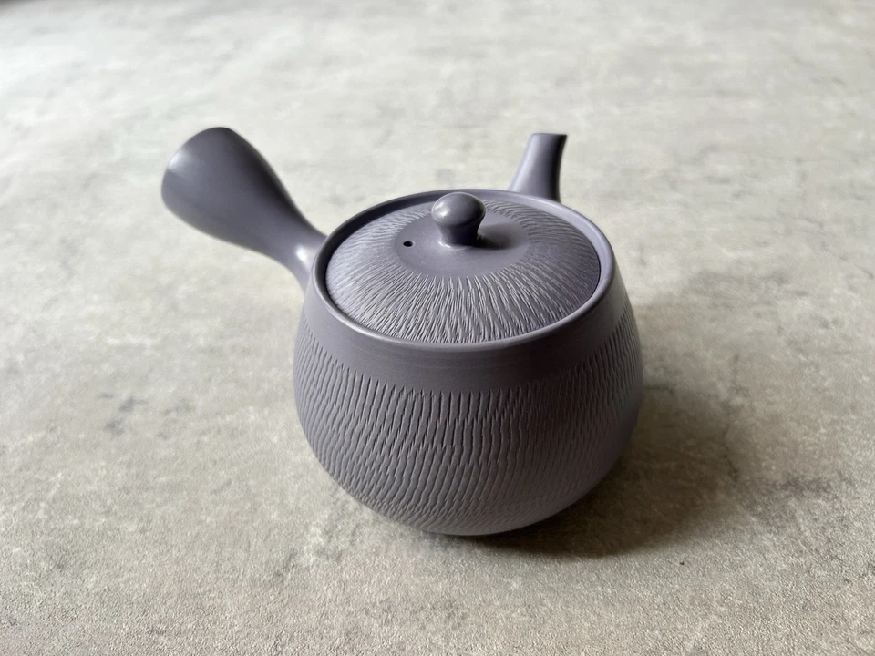 Tokoname ware Pottery Japanese Teapot Purple clay Tobikanna Kyusu 300ml Japan - Image 1 of 4