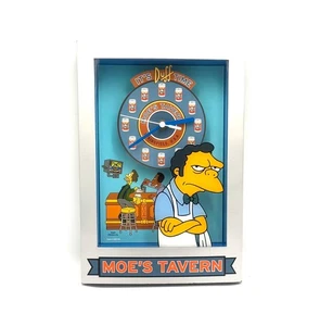 Simpsons Clock Moe’s Tavern Beer Man Cave Wall Desk Vintage Fox 2003 **READ** - Picture 1 of 6