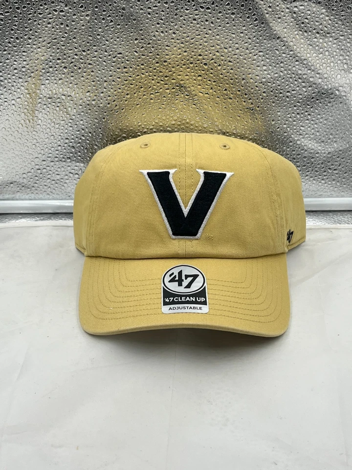 范德比尔特 Commodores NCAA '47 品牌金色清理可调节肩带帽子 — 第 1/4 张图片