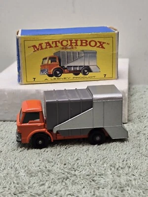 Camión de basura Ford 7 W caja original Lesney Matchbox años 60 Inglaterra Foto 1 de 4