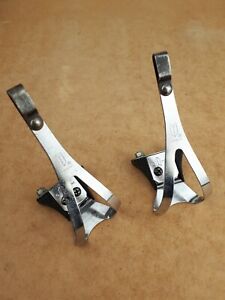 Cales pieds PRISMA M-L vélo course vintage Italy old road bicycle toe clips
