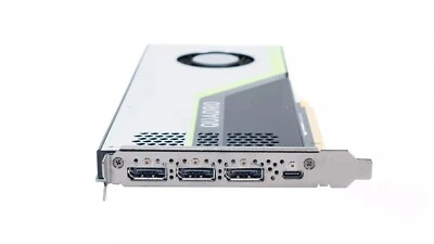 Dell NVIDIA QUADRO RTX 4000 8GB GDDR6 PCI-E 3.0x16 3xDP 1xVR USB-C Graphics Card - Image 1 of 4