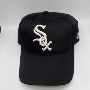 Vintage Chicago White Sox MLB Outdoor Cap Hat Strapback Cap Black New Men - Picture 1 of 8