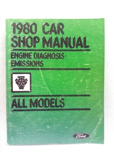 1980 Ford Factory Car Shop Manual -"Engine Diagnosis - Emissions" All Model - Picture 1 of 5