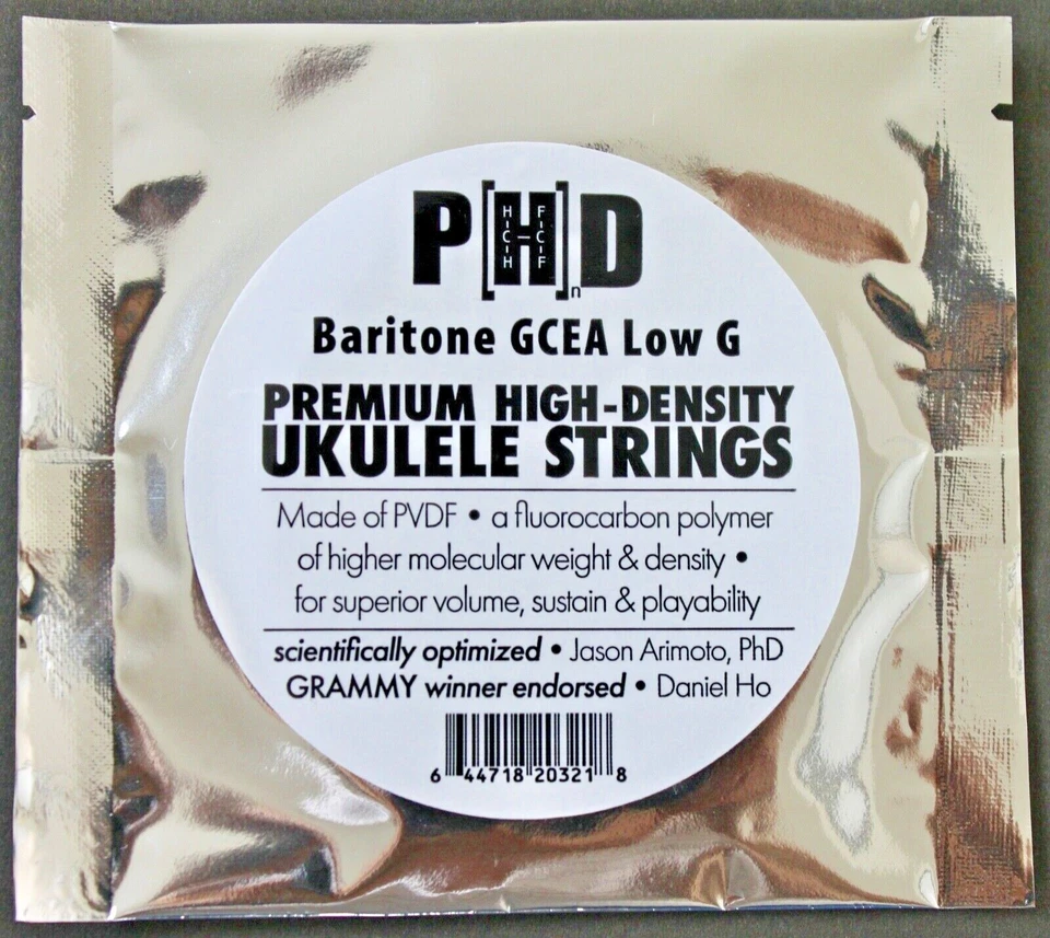 PHD Ukulele Strings BARITONE GCEA Low G Daniel Ho Jason Arimoto  - Image 1 of 1