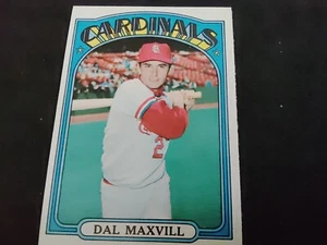 1972 Topps #206 Dal Maxvill St. Louis Cardinals Baseball Card NM-MT - Picture 1 of 2