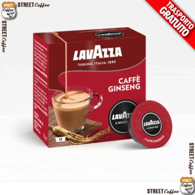 120 CIALDE CAPSULE CAFFE' LAVAZZA A MODO MIO MISCELA GINSENG ORIGINALI