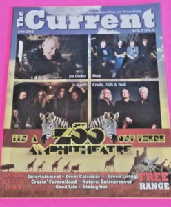 The Current Magazine June 2012 Joe Cocker Phish Slayer Crosby Stills & Nash - Picture 1 of 1