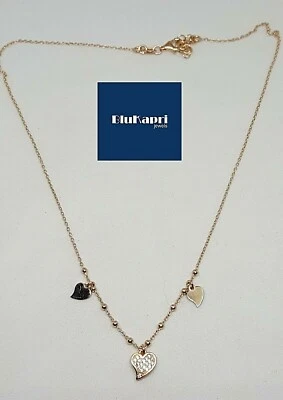 Collana in argento 925 cuoricino con zirconi bianchi - Immagine 1 di 4