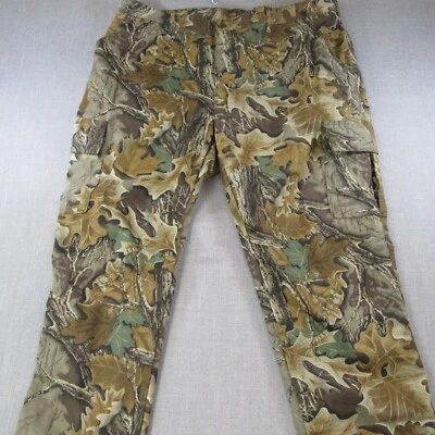 Vintage Camo Pants Men's 44x33 Hunting Leaves Woods "Made in USA" - Image 1 of 4