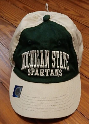 Michigan State Spartans Adjustable Hat. Beige/Grn. - Image 1 of 4