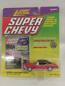Johnny Lightning - Super Chevy - Red - 1968 Chevy Chevelle - 1:64 - Die Cast - Picture 1 of 3