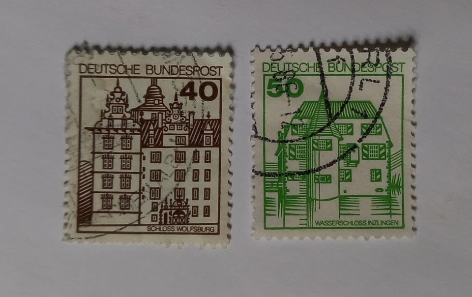 Complete Germany / D. Bundespost used stamp set: 1980 Palaces & Castles - Image 1 of 1