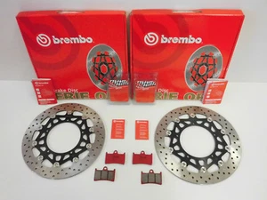 Brembo Bremsscheiben Bremse vorne + Beläge Yamaha FZ1 1000 N S YZF-R1 R6 600 - Picture 1 of 2